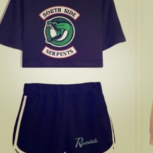 Crop top with shorts